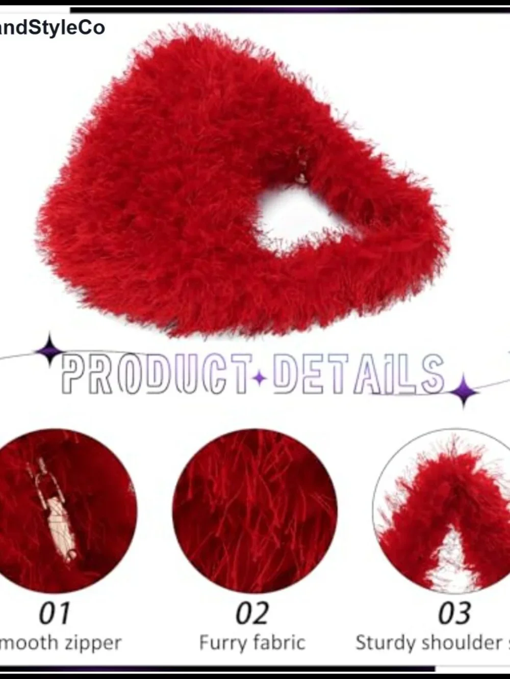 Faux Fur Fluffy Hobo Bags for Women Fuzzy Tote Cute Plush Purse Furry Handbag